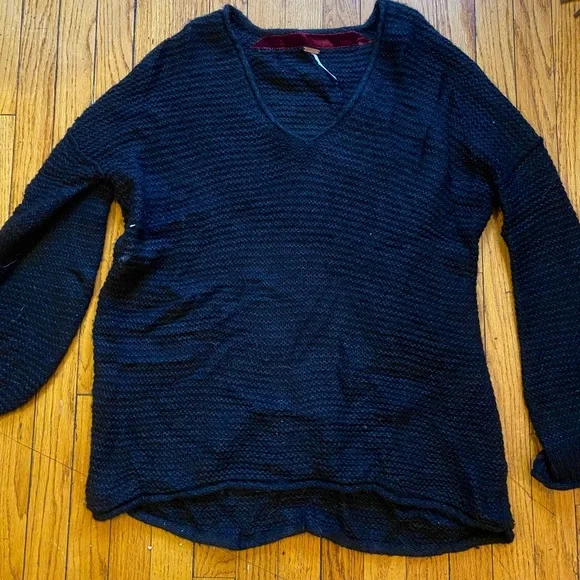 Black Free People Knit Sweater - Picture 2 of 3